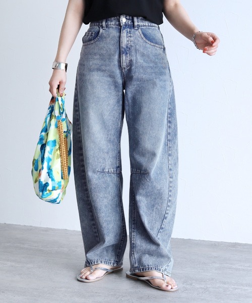 BASCOライサパンツ　8オンスデニムのバレルレッグパンツ BASCOライサパンツ 8オンスデニムのバレルレッグパンツ