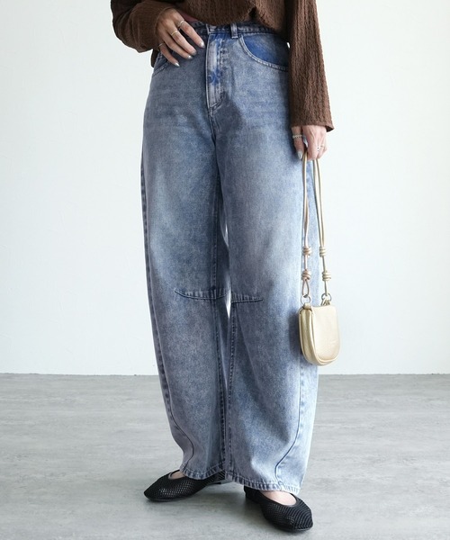 reca(レカ)の「デニムバレルレッグパンツ(デニムパンツ・レディース・ブルー系その他/ネイビー・FREE)」の22枚目の写真