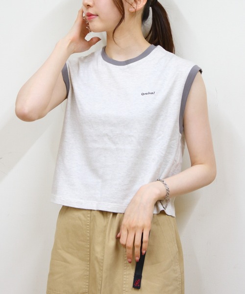 オーシバル ORCIVAL エンブロイダリー スリーブレス Tシャツ EMBROIDERY SLEEVELESS T-SHIRT #OR-C0420 CYS レディース トップス ノースリーブ セール】ORCIVAL/オーシバル エンブロイダリースリーブレスTEE