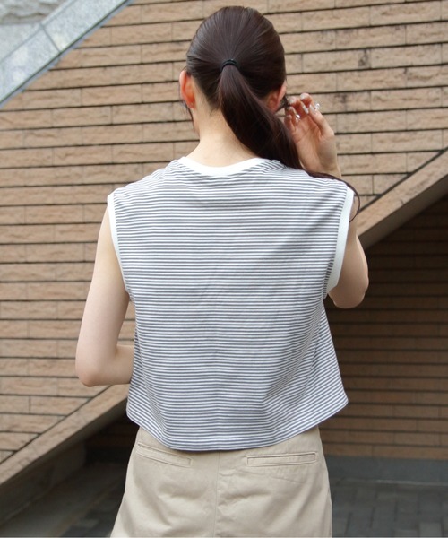 オーシバル ORCIVAL エンブロイダリー スリーブレス Tシャツ EMBROIDERY SLEEVELESS T-SHIRT #OR-C0420 CYS レディース トップス ノースリーブ セール】ORCIVAL/オーシバル エンブロイダリースリーブレスTEE