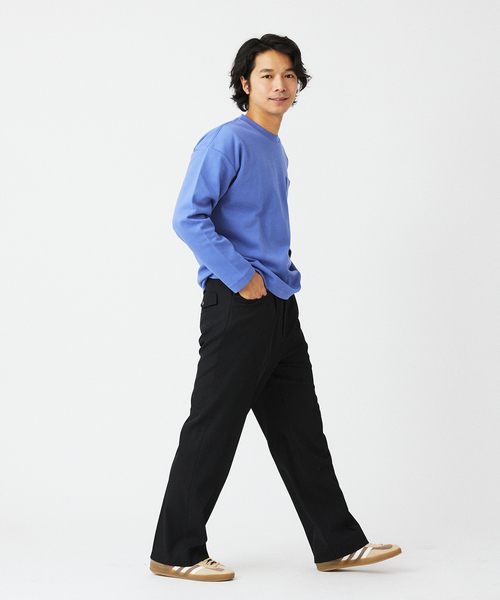 UNIVERSAL OVERALL(ユニバーサルオーバーオール)の「UNIVERSAL OVERALL/ユニバーサルオーバーオール 別注コンフォートスムースT(Tシャツ/カットソー・メンズ・チャコールグレー/ホワイト/ブルー系その他・SMALL/MEDIUM/LARGE)」の10枚目の写真