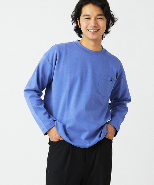 UNIVERSAL OVERALL(ユニバーサルオーバーオール)の「UNIVERSAL OVERALL/ユニバーサルオーバーオール 別注コンフォートスムースT(Tシャツ/カットソー・メンズ・チャコールグレー/ホワイト/ブルー系その他・SMALL/MEDIUM/LARGE)」の11枚目の写真