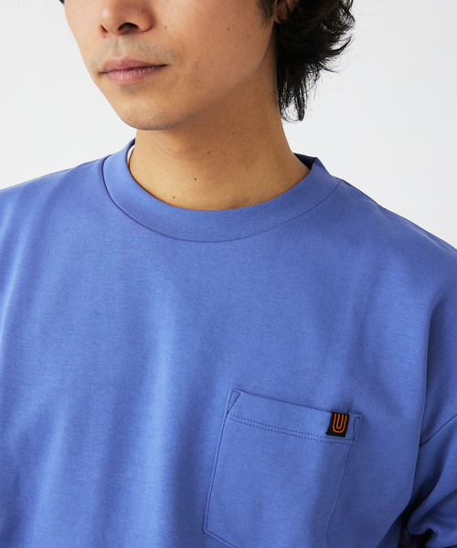 UNIVERSAL OVERALL(ユニバーサルオーバーオール)の「UNIVERSAL OVERALL/ユニバーサルオーバーオール 別注コンフォートスムースT(Tシャツ/カットソー・メンズ・チャコールグレー/ホワイト/ブルー系その他・SMALL/MEDIUM/LARGE)」の13枚目の写真