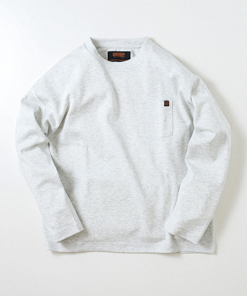 UNIVERSAL OVERALL(ユニバーサルオーバーオール)の「UNIVERSAL OVERALL/ユニバーサルオーバーオール 別注コンフォートスムースT(Tシャツ/カットソー・メンズ・チャコールグレー/ホワイト/ブルー系その他・SMALL/MEDIUM/LARGE)」の15枚目の写真