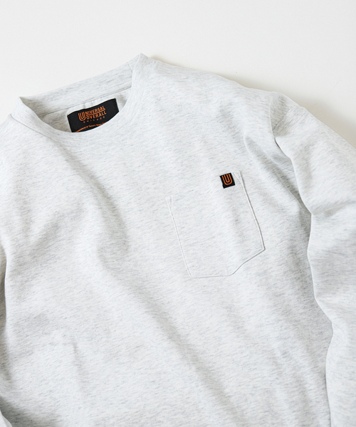 UNIVERSAL OVERALL(ユニバーサルオーバーオール)の「UNIVERSAL OVERALL/ユニバーサルオーバーオール 別注コンフォートスムースT(Tシャツ/カットソー・メンズ・チャコールグレー/ホワイト/ブルー系その他・SMALL/MEDIUM/LARGE)」の17枚目の写真