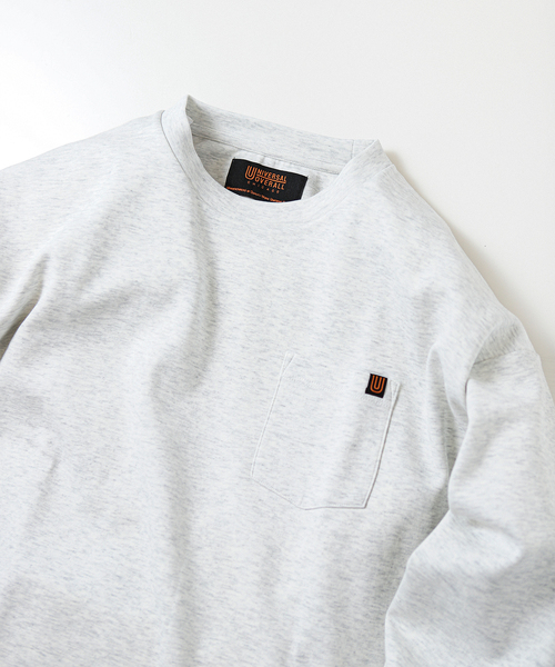 UNIVERSAL OVERALL(ユニバーサルオーバーオール)の「UNIVERSAL OVERALL/ユニバーサルオーバーオール 別注コンフォートスムースT(Tシャツ/カットソー・メンズ・チャコールグレー/ホワイト/ブルー系その他・SMALL/MEDIUM/LARGE)」の19枚目の写真