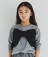 BRANSHES（ブランシェス）の「【b.+A】金子綾/リボンドッキング長袖Tシャツ（Tシャツ/カットソー・120）」