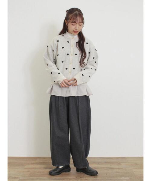 Samansa Mos2（サマンサ モスモス）の「レースラウンド切替ブラウス（シャツ/ブラウス・レディース・ブラック/オフホワイト/グレー・F）」の10枚目の写真