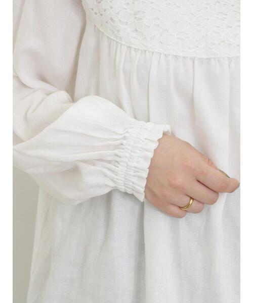 Samansa Mos2（サマンサ モスモス）の「レースラウンド切替ブラウス（シャツ/ブラウス・レディース・ブラック/オフホワイト/グレー・F）」の22枚目の写真