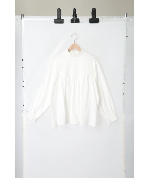 Samansa Mos2（サマンサ モスモス）の「レースラウンド切替ブラウス（シャツ/ブラウス・レディース・ブラック/オフホワイト/グレー・F）」の19枚目の写真