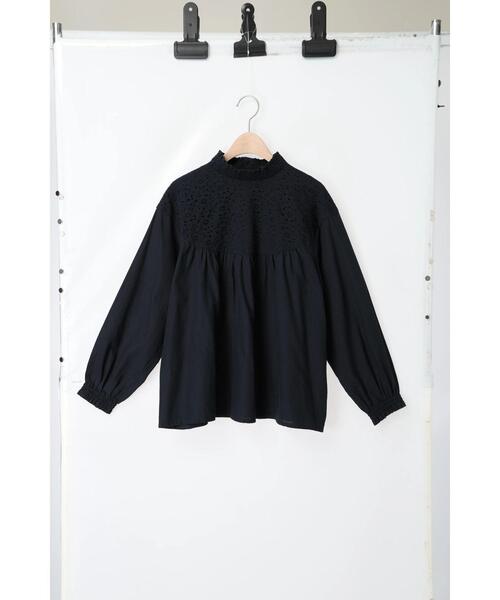 Samansa Mos2（サマンサ モスモス）の「レースラウンド切替ブラウス（シャツ/ブラウス・レディース・ブラック/オフホワイト/グレー・F）」の17枚目の写真