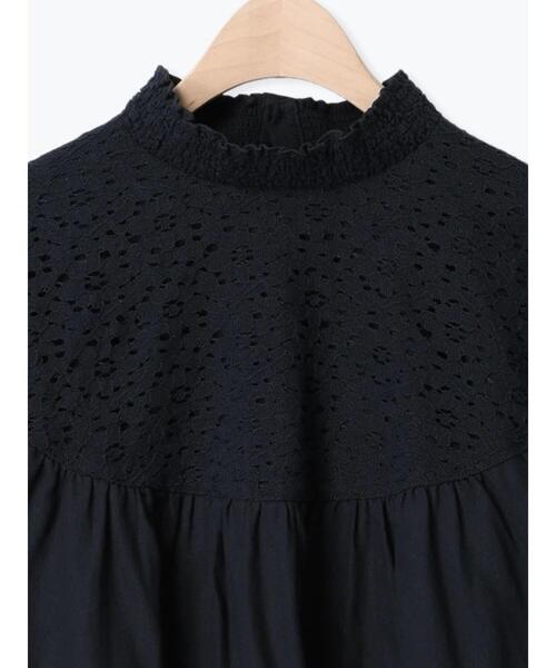 Samansa Mos2（サマンサ モスモス）の「レースラウンド切替ブラウス（シャツ/ブラウス・レディース・ブラック/オフホワイト/グレー・F）」の15枚目の写真