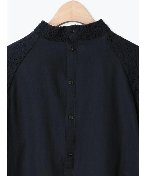 Samansa Mos2（サマンサ モスモス）の「レースラウンド切替ブラウス（シャツ/ブラウス・レディース・ブラック/オフホワイト/グレー・F）」の12枚目の写真