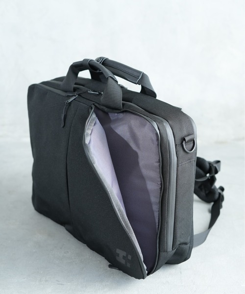Siffler(シフレ)の「【HAPITAS PLUS/ハピタスプラス】 撥水 軽量 A4対応 3wayビジネスバッグ(バックパック/リュック・メンズ・ブラック/グレー・FREE)」の5枚目の写真