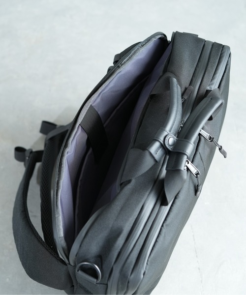 Siffler(シフレ)の「【HAPITAS PLUS/ハピタスプラス】 撥水 軽量 A4対応 3wayビジネスバッグ(バックパック/リュック・メンズ・ブラック/グレー・FREE)」の3枚目の写真