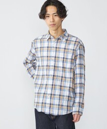 SHIPS: BEZ ウォッシュド チェック ロングスリーブ シャツ