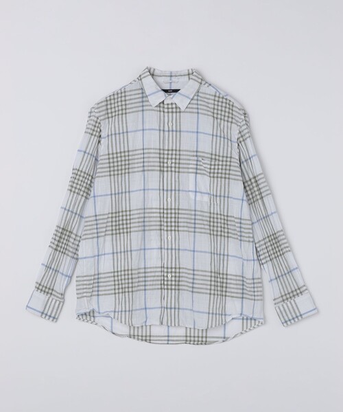 SHIPS（シップス）の「SHIPS: BEZ ウォッシュド チェック ロングスリーブ シャツ（シャツ/ブラウス・メンズ・ライトグリーン/ライトブルー/ベージュ・LARGE/MEDIUM/SMALL/X-LARGE）」の18枚目の写真