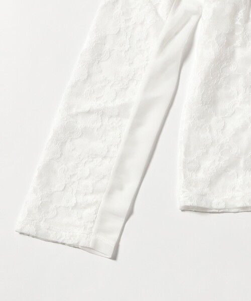 Ray BEAMS（レイビームス）の「レース キリカエ ロングスリーブ Tシャツ（Tシャツ/カットソー・レディース・オフホワイト/ブラック・ONE SIZE）」の20枚目の写真