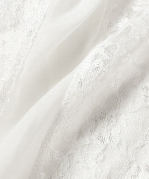 Ray BEAMS（レイビームス）の「レース キリカエ ロングスリーブ Tシャツ（Tシャツ/カットソー・レディース・オフホワイト/ブラック・ONE SIZE）」の22枚目の写真