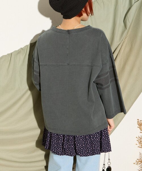 tシャツ 「HELLO.SANFRANCISCO」ピグメントロゴフットボールTEE レディース HELLO.SANFRANCISCO tシャツ 「HELLO.SANFRANCISCO」ピグメント
