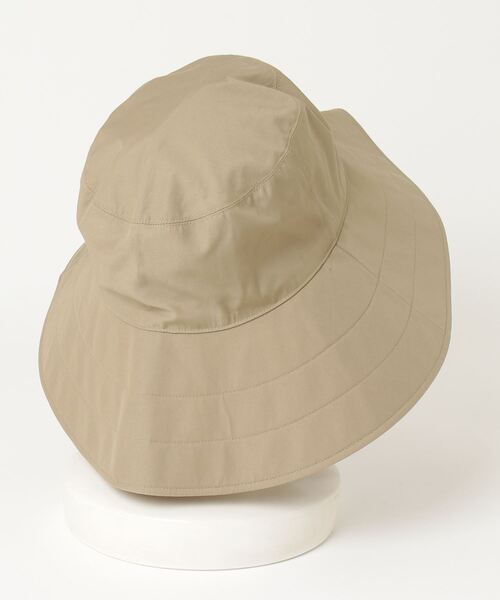 KIJIMA TAKAYUKI（キジマ　タカユキ）の「KIJIMA TAKAYUKI / キジマ タカユキ：POLY COTTON BUCKET HAT：W-241135[ANN]（ハット・レディース・カーキ/アイボリー・1）」の3枚目の写真