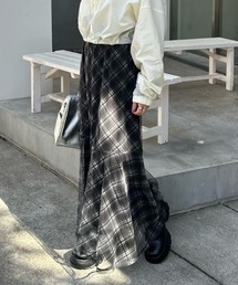 Kastane | チェックシアースカート(スカート)