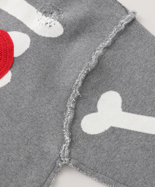 JOINT WORKS(ジョイントワークス)の「DISCOVERED/ ディスカバード BONE KNIT(ニット/セーター・メンズ・サックスブルー/ブラック・3)」の5枚目の写真