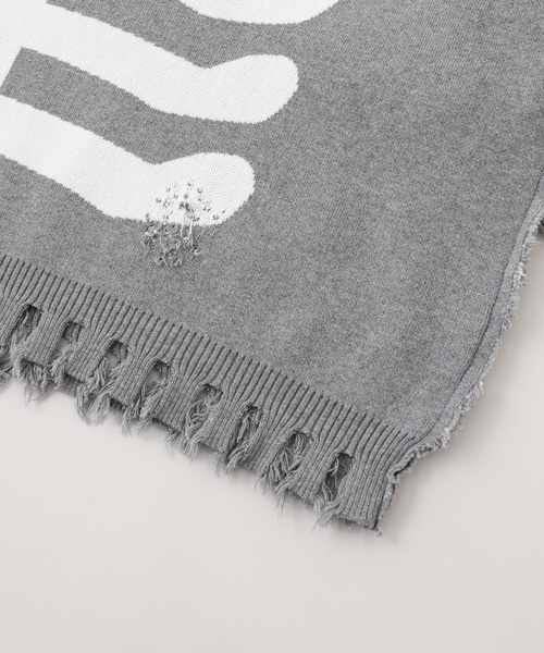 JOINT WORKS(ジョイントワークス)の「DISCOVERED/ ディスカバード BONE KNIT(ニット/セーター・メンズ・サックスブルー/ブラック・3)」の7枚目の写真