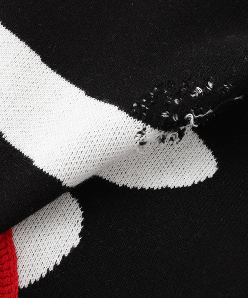 JOINT WORKS(ジョイントワークス)の「DISCOVERED/ ディスカバード BONE KNIT(ニット/セーター・メンズ・サックスブルー/ブラック・3)」の8枚目の写真