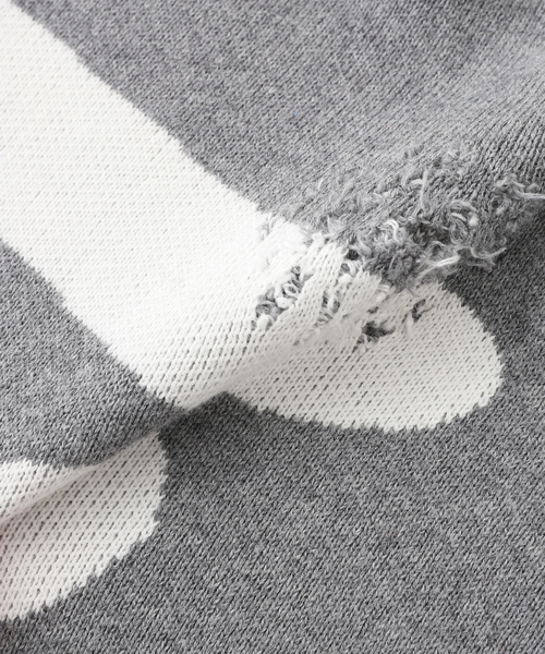 JOINT WORKS(ジョイントワークス)の「DISCOVERED/ ディスカバード BONE KNIT(ニット/セーター・メンズ・サックスブルー/ブラック・3)」の9枚目の写真