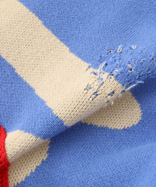 JOINT WORKS(ジョイントワークス)の「DISCOVERED/ ディスカバード BONE KNIT(ニット/セーター・メンズ・サックスブルー/ブラック・3)」の10枚目の写真