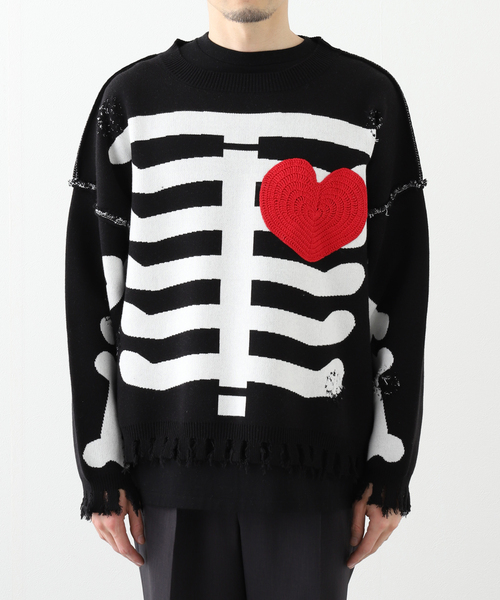 JOINT WORKS(ジョイントワークス)の「DISCOVERED/ ディスカバード BONE KNIT(ニット/セーター・メンズ・サックスブルー/ブラック・3)」の11枚目の写真