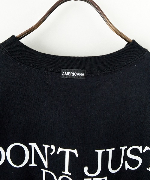 【新品】Americana×JEANS FACTORY☆別注ラウンドヘムロゴT セール】[Americana×JEANS FACTORY/アメリカーナ×ジーンズ