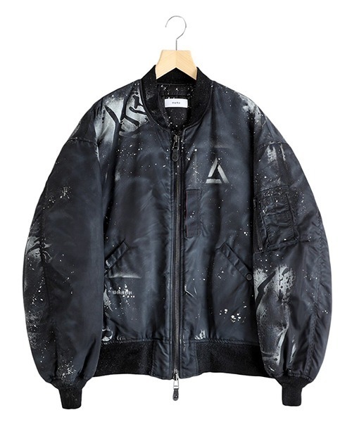 marka（マーカ）の「marka / マーカ：ABSTRACT MOD. MA-1 - ARKnets × PARKING exclusive -：M25E-33BL01C[COR]（MA-1・メンズ・ブラック・2(M)/1(S)）」の10枚目の写真