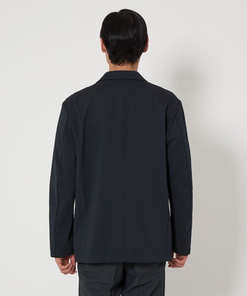 EDWIN（エドウィン）の「＜EDWIN＞デニスラ ROOMY 2B サッカー ジャケット（テーラードジャケット・メンズ・ブラック/ネイビー・M/S/L）」の7枚目の写真