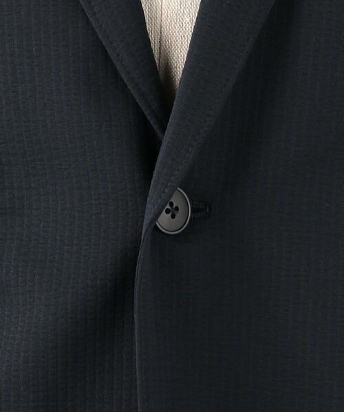 EDWIN（エドウィン）の「＜EDWIN＞デニスラ ROOMY 2B サッカー ジャケット（テーラードジャケット・メンズ・ブラック/ネイビー・M/S/L）」の12枚目の写真