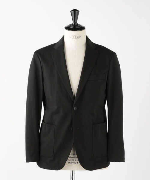 EDWIN（エドウィン）の「＜EDWIN＞デニスラ ROOMY 2B サッカー ジャケット（テーラードジャケット・メンズ・ブラック/ネイビー・M/S/L）」の21枚目の写真