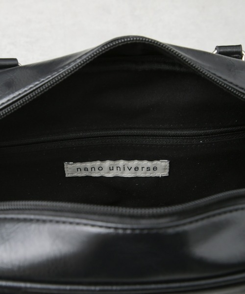 NANO universe（ナノユニバース）の「2WAYスクエアボストンバッグ（ボストンバッグ・レディース・ブラック/アイボリー・FREE）」の13枚目の写真