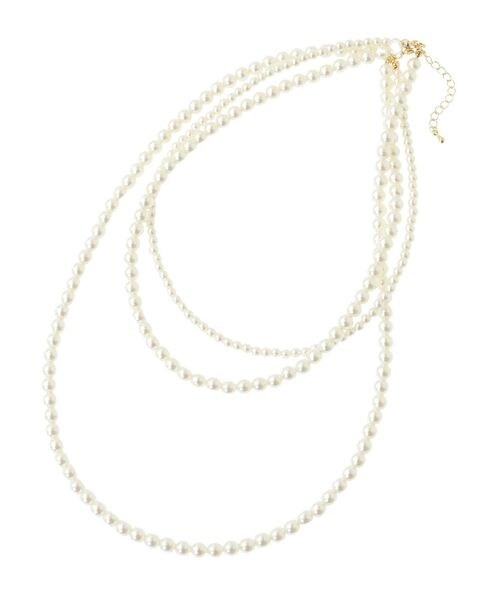 パール３連ネックレス niana ネックレス パール3連ネックレス レディース : ZOZOTOWN