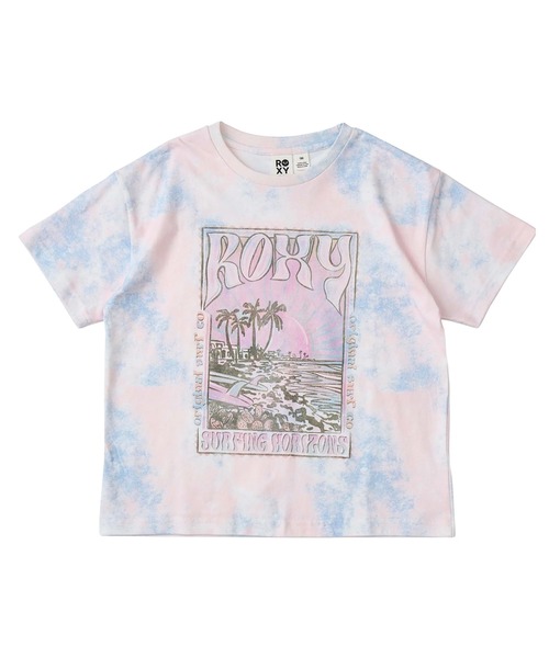 ROXY（ロキシー）の「MINI SURFING HORIZON /ロキシーキッズオーバーサイズシルエット半袖Tシャツ（Tシャツ/カットソー・キッズ・イエロー/ホワイト/ピンク・140/150/130/120）」の3枚目の写真