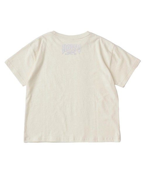 ROXY（ロキシー）の「MINI SURFING HORIZON /ロキシーキッズオーバーサイズシルエット半袖Tシャツ（Tシャツ/カットソー・キッズ・イエロー/ホワイト/ピンク・140/150/130/120）」の6枚目の写真