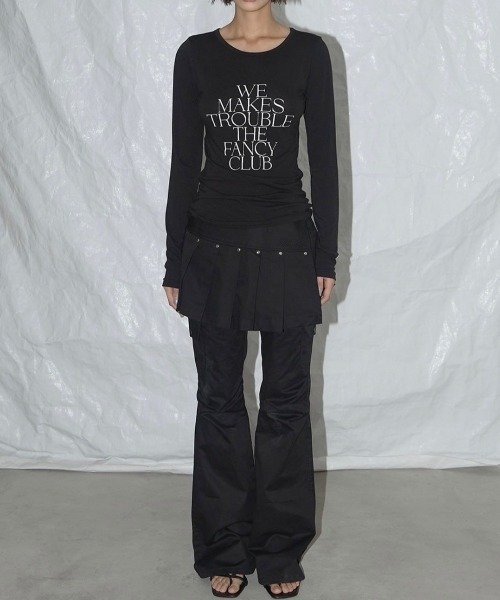 ★FANCYCLUB★WE MAKES TROUBLE LONG SLEEVE (BLACK)★正規品 FANCY CLUB（ファンシークラブ）の「【FANCY CLUB】WE MAKES
