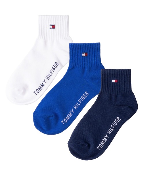 TOMMY HILFIGER(トミーヒルフィガー)の「【EC別注】TOMMY HILFIGER/トミーヒルフィガー ブランド ロゴ 靴下 抗菌防臭 くるぶし上 ショートソックス 3足セット 19cm 20cm 21cm 22cm 23cm(ソックス/靴下・キッズ・その他1/その他2/その他3/ホワイト/ブラック/ホワイト系1/その他4/その他5・19-21cm/21-23cm)」の5枚目の写真