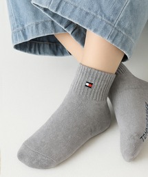 TOMMY HILFIGER（トミーヒルフィガー）の「【EC別注】TOMMY HILFIGER/トミーヒルフィガー ブランド ロゴ 靴下 抗菌防臭 くるぶし上 ショートソックス 3足セット 19cm 20cm 21cm 22cm 23cm（ソックス/靴下）」
