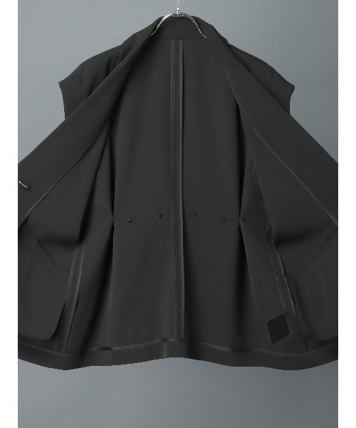 CIS.（シス）の「CIS． リネンルックノースリーブジャケット ウォッシャブル ストレッチ（テーラードジャケット・レディース・ブラック系/オリーブ系・36(7号)/38(9号)）」の15枚目の写真