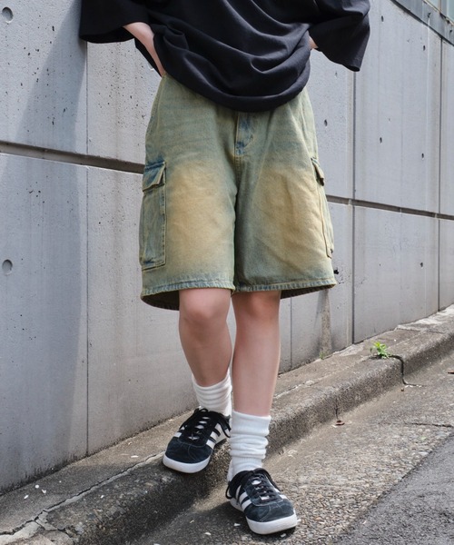 WEGO(ウィゴー)の「WEGO/イージーバギーデニムカーゴショーツ(デニムパンツ・メンズ・ブラック系2/ブラック系3/スカイブルー・SMALL/MEDIUM/LARGE)」の22枚目の写真