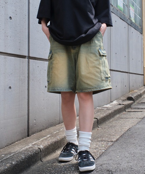 WEGO(ウィゴー)の「WEGO/イージーバギーデニムカーゴショーツ(デニムパンツ・メンズ・ブラック系2/ブラック系3/スカイブルー・SMALL/MEDIUM/LARGE)」の19枚目の写真