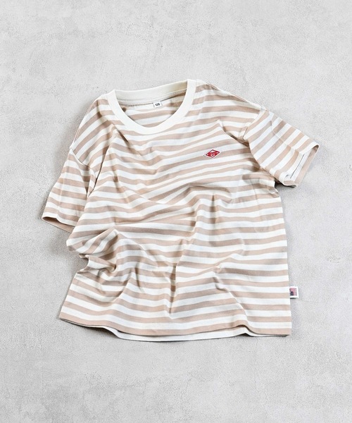 LSP WOW（エルエスピーワオ）の「【LSP WOW!】マイニチワッペンボーダーTee（Tシャツ/カットソー・キッズ・ベージュ/レッド/ブラウン/グリーン/イエロー/ネイビー/ピンク/ブラック/ブルー/グレー・120/110/100/90/80/130）」の5枚目の写真