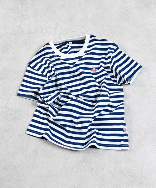 LSP WOW（エルエスピーワオ）の「【LSP WOW!】マイニチワッペンボーダーTee（Tシャツ/カットソー・キッズ・ベージュ/レッド/ブラウン/グリーン/イエロー/ネイビー/ピンク/ブラック/ブルー/グレー・120/110/100/90/80/130）」の7枚目の写真