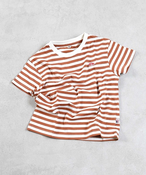 LSP WOW（エルエスピーワオ）の「【LSP WOW!】マイニチワッペンボーダーTee（Tシャツ/カットソー・キッズ・ベージュ/レッド/ブラウン/グリーン/イエロー/ネイビー/ピンク/ブラック/ブルー/グレー・120/110/100/90/80/130）」の4枚目の写真